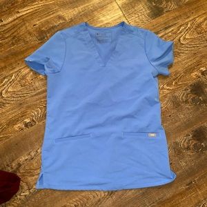 Figs Casma top Ceil Blue